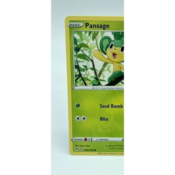 Pansage‎ 006/189 Darkness Ablaze Non-Holo Pokemon TCG Mint Unplayed - Picture 2 of 6